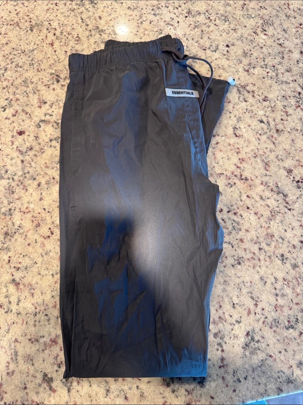 Essentials Black Men’s Swim Board Shorts